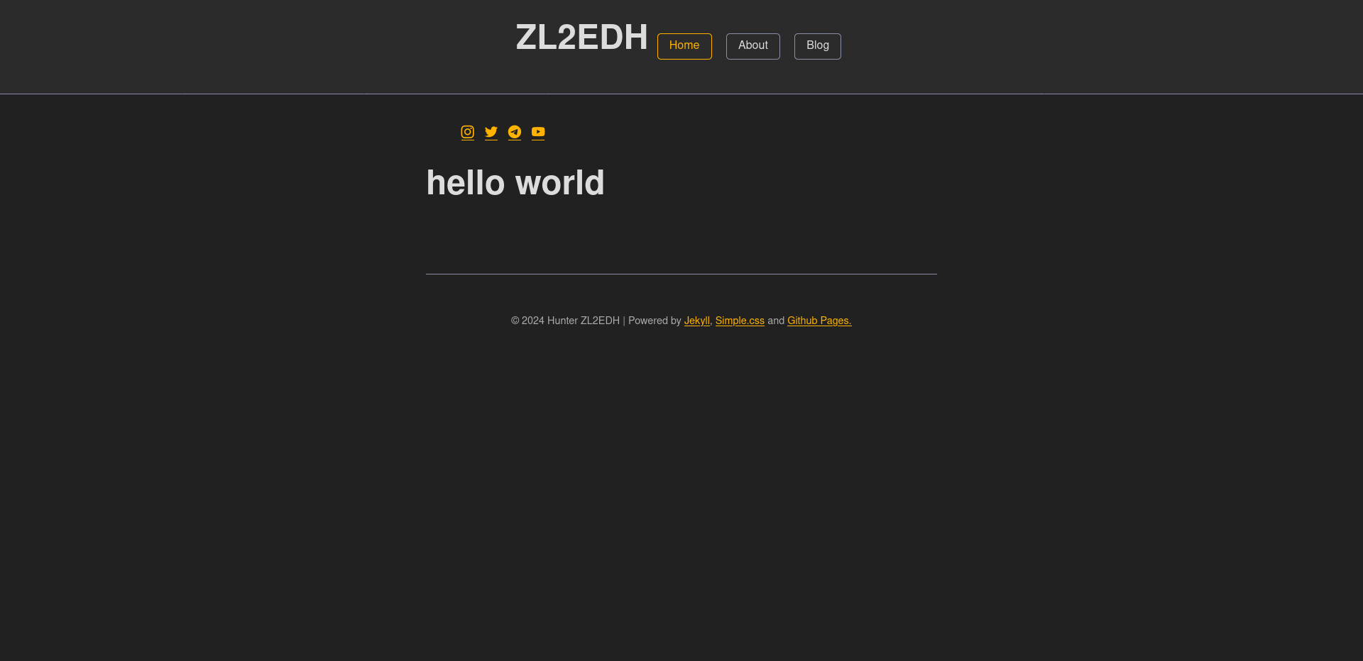 Old website screenshot